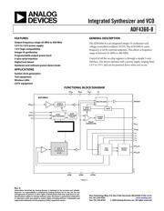 ADF4360-8BCPRL 数据规格书 1