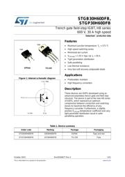 STGP30H60DFB 数据规格书 1