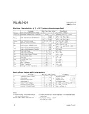 IRLML6401 数据规格书 2