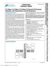 DS80PCI800EVK/NOPB datasheet.datasheet_page 1