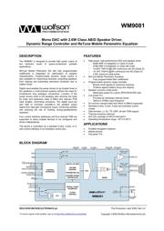 WM9081GICN/RV datasheet.datasheet_page 1