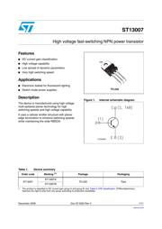 ST13007 Datenblatt PDF