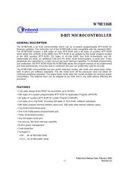 W78E516BP-24 datasheet.datasheet_page 1