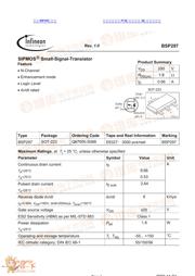 BSP297 datasheet.datasheet_page 1