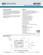 AOZ1022PI 数据规格书 1