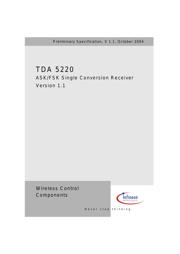 TDA5220 数据规格书 3