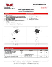MBR10100 Datenblatt PDF