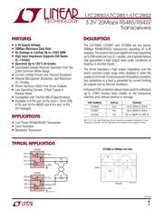 LTC2850IMS8#PBF Datenblatt PDF