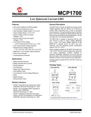 MCP1700T-3302E/TT Datenblatt PDF