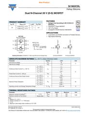 SI1902CDL-T1-GE3 数据规格书 1