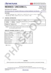 2SC3356-T1B-A Datenblatt PDF