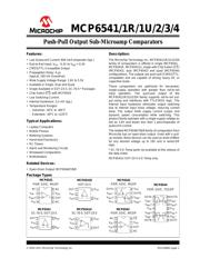 MCP6542T-I/MS 数据规格书 1