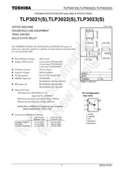 TLP3023SF Datenblatt PDF