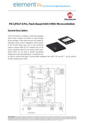 PIC12F629T-E/MD 数据规格书 1