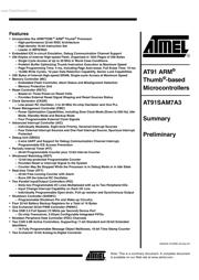 AT91SAM7A3 datasheet.datasheet_page 1