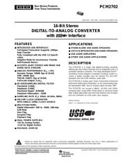 PCM2702E Datenblatt PDF