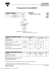 SI2301BDS-T1 数据规格书 1