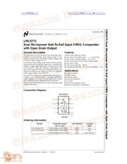 LMC6772 数据规格书 1