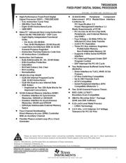 TMS320C6205ZHK200 datasheet.datasheet_page 1