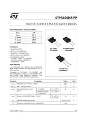 STPR820FP 数据规格书 1