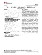 TPS40170RGYT Datenblatt PDF