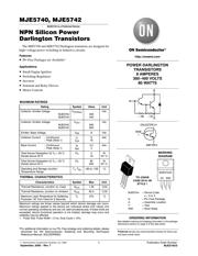 MJE5742 Datenblatt PDF