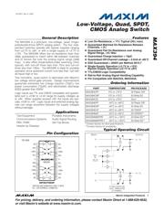 MAX394EWP+ Datenblatt PDF