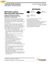 MCF52233CAF60 Datenblatt PDF