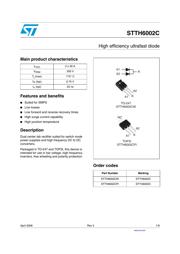 STTH6002C datasheet.datasheet_page 1