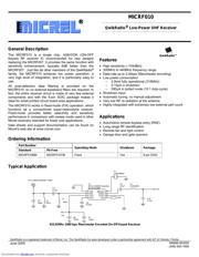 MICRF010BM 数据规格书 1