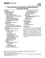 PCM2904DB Datenblatt PDF