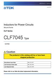 CLF7045T-331M 数据规格书 1