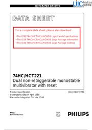 74HC221D Datenblatt PDF