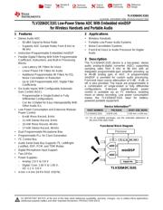 TLV320ADC3101IRGER Datenblatt PDF