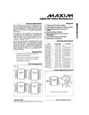 MAX311CPE 数据规格书 1