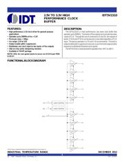 IDT5V2310NRGI 数据规格书 1