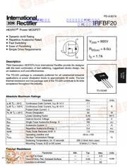 IRFBF20 datasheet.datasheet_page 1