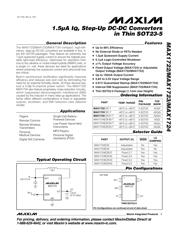 MAX1724EZK33+T Datenblatt PDF