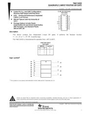 74AC11032DRE4 数据规格书 1