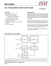 IS61C64AL-10JLI 数据规格书 2