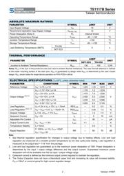TS1117BCW-2.5 数据规格书 2