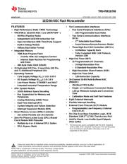TMS470R1B768PGET Datenblatt PDF
