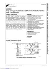 LM5034MTC/NOPB 数据规格书 1