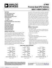 ADG411TQ 数据规格书 1