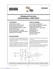 OPA620SG datasheet.datasheet_page 1