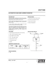 ZXCT1008FTA Datenblatt PDF