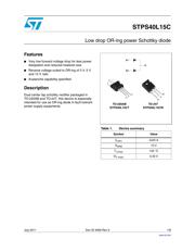 STPS40L15CW 数据规格书 1