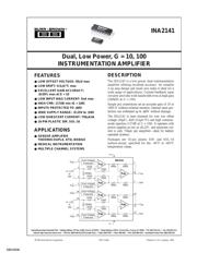 INA2141UA/1KE4 datasheet.datasheet_page 1