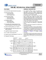 CS42448-CQZR Datenblatt PDF