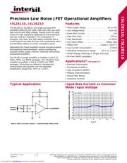 ISL28210FBZ datasheet.datasheet_page 1